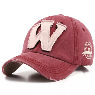 Women Men Baseball Caps Letters W Embroidery Snapback Hat - Diva Melody