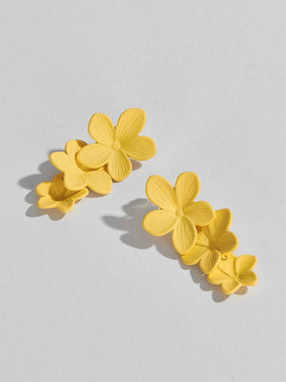 Yellow Flower Stud Earrings - Diva Melody