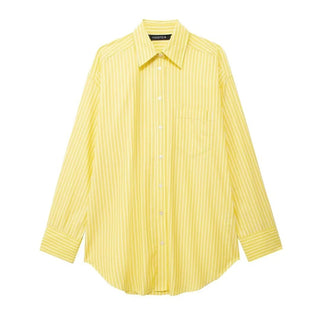 Yellow Stripe Blouse and Pant Set - Diva Melody